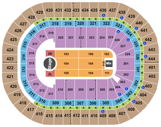 Honda Center Zayn Seating Chart