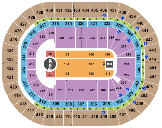 Honda Center Zayn Seating Chart